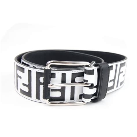 white fendi belt|black and white Fendi belt.